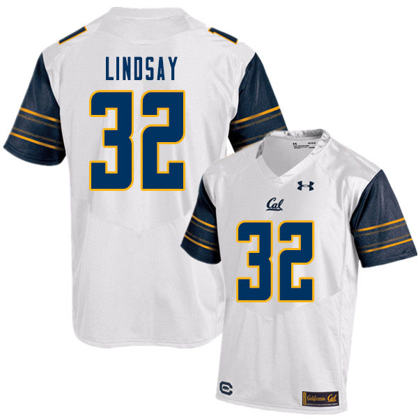 Men #32 JJ Lindsay Cal Bears College Football Jerseys Sale-White